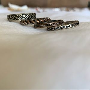 Set of 4 stackable rings! All size 7.5